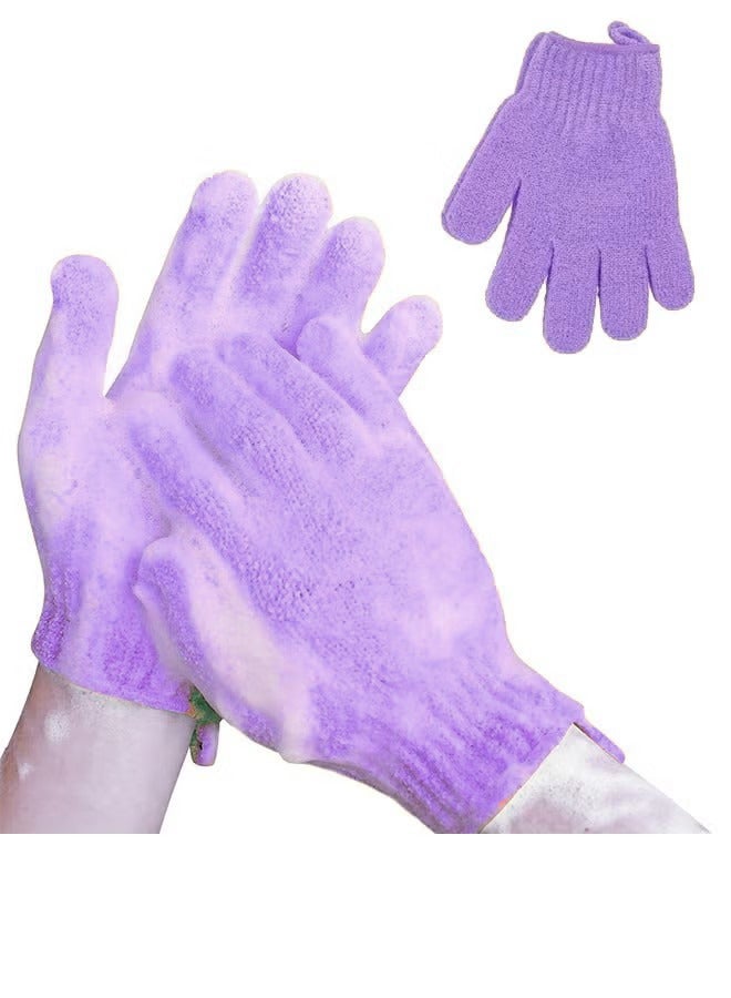 Exfoliating Gloves, Premium Scrub, Double Sided Bath Gloves, Skin Exfoliator for Body, Spa Massage Dead Skin Cell Remover, Shower Accessories for Women Man - Image 1