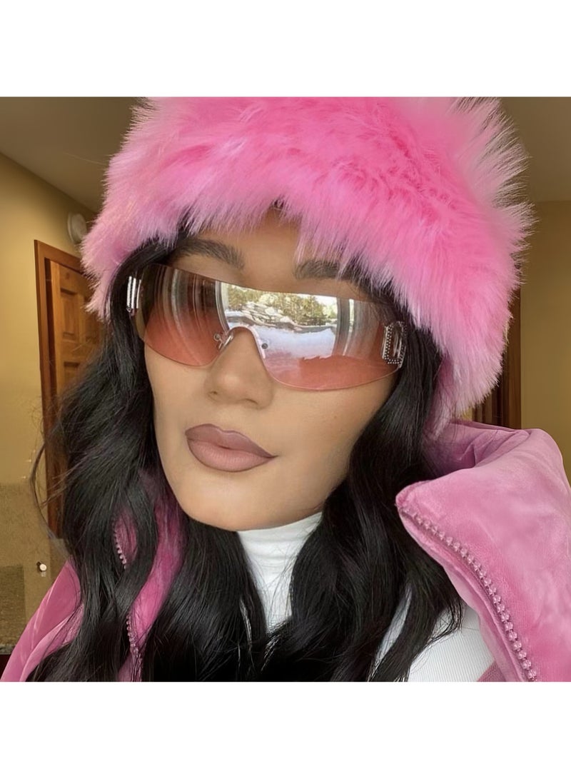 جديد نمط Y2K الإنترنت المشاهير النظارات الشمسية بدون إطار - Image 4