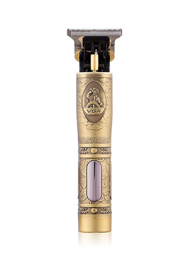 V091 Professional Electric Rechargeable Hair Shaver With Metal Blade Gold