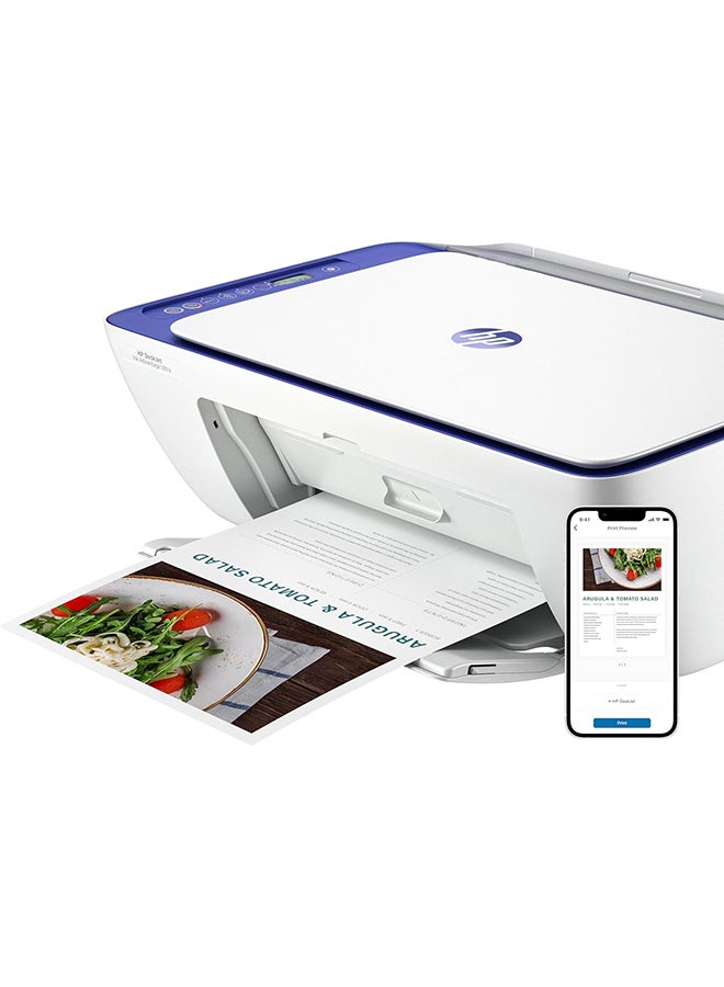 HP طابعة DeskJet Ink Advantage Ultra 4927 اللاسلكية، طباعة، مسح ضوئي، نسخ، طابعة الكل في واحد، ما يصل إلى 3 سنوات من الطباعة متضمنة بالفعل* - [6W7G3B] أبيض - Image 3