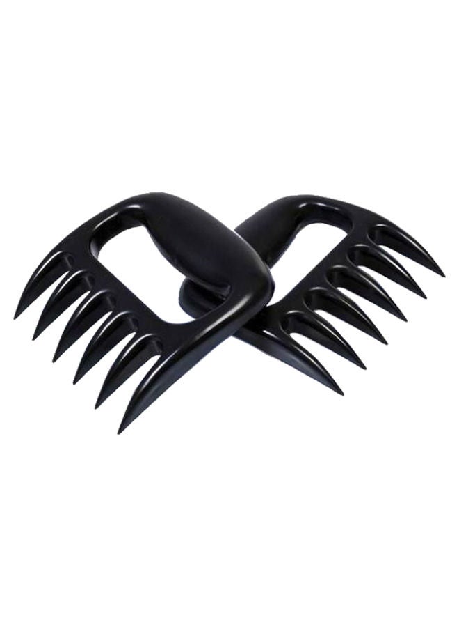 NIBEMINENT 2-Piece Barbecue Meat Handler Server Tool Set Black 