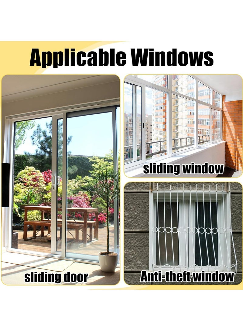 Oasisgalore Pack of 4 Aluminium Sliding Window and Door Locks with Key – Security and Safety Locks - Image 5