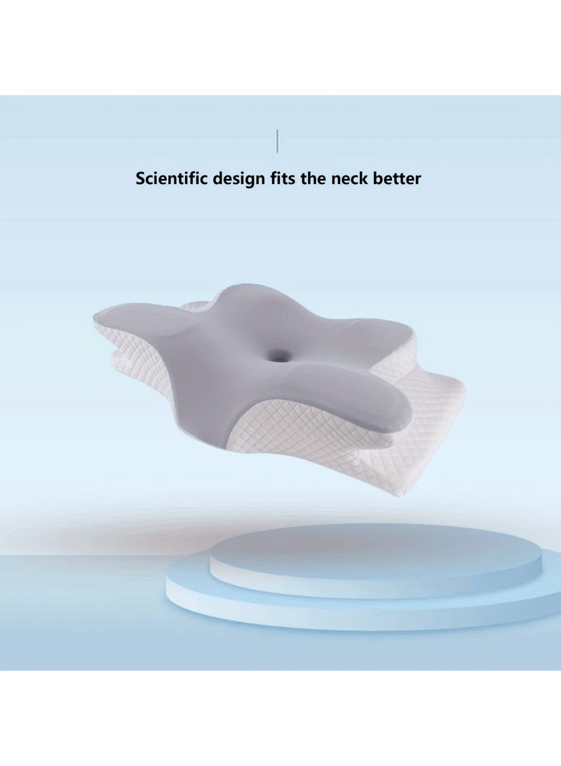 1pc Cervical Pillow – Slow Rebound Cool Soft Foam, Ergonomic Orthopedic Contour Neck Support Pillow for Side, Back & Stomach Sleeping – Breathable & Machine Washable Cover – Ideal for Pain Relief & Deep Sleep, Perfect Gift for Parents and Girlfriends - Image 5