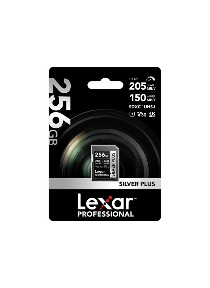 Lexar 256GB Professional SILVER PLUS UHS-I SDXC Memory Card