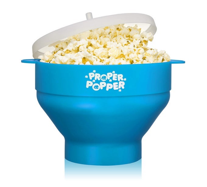 THE ORIGINAL MICROWAVE POPCORN POPPER SILICONE POPCORN MAKER COLLAPSIBLE BOWL BPA FREE DISHWASHER SAFE TURQUOISE