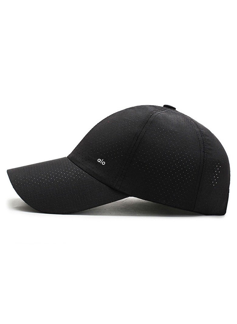 alo - Alo Yoga Lightweight Breathable Mesh Outdoor Sports Cap with Sun Protection and UV Blocking Function (Covered with Net Eyelets) - Image 1