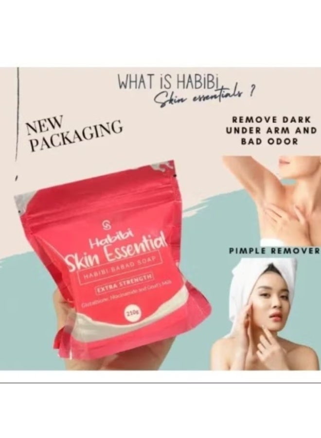 حبيبي Habibi Babad Soap 2PC Combo 2x210g – Glutathione, Niacinamide & Goat Milk for Brightening, Hydrating & Smooth Skin - Image 5