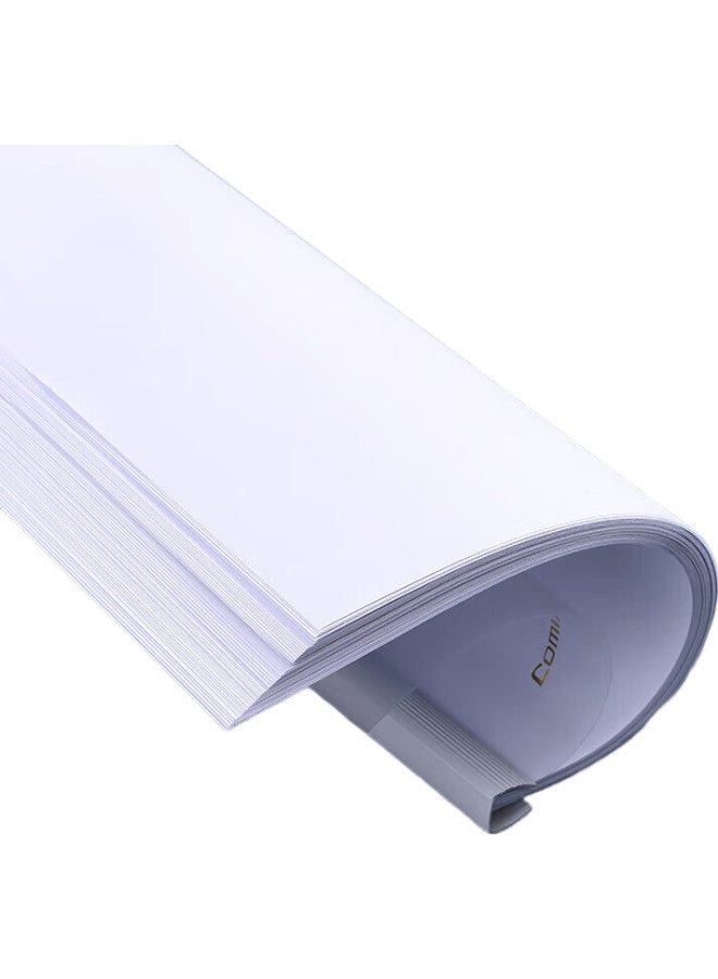 Comix 12-Pack Transparent Strong Clip Bar Folders/A4 File Folders/Report Folders, Office Stationery Ea10 - Image 3