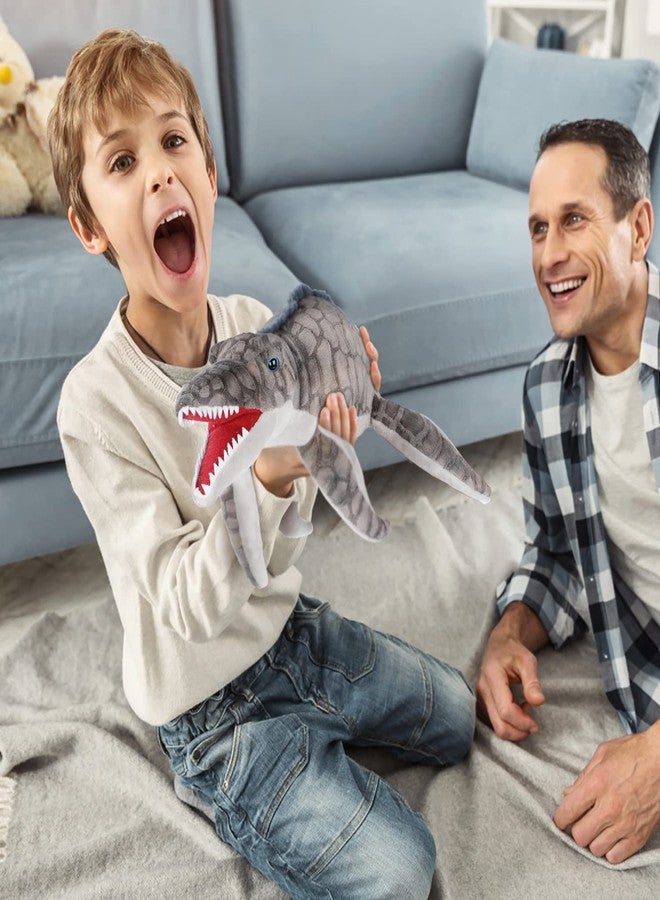 AULUDA Plesiosaurus Plush Toy, Dinosaur Stuffed Animal Throw Plushie Pillow Doll, Soft Blue Fluffy Friend Hugging Cushion - Present for Every Age & Occasion - Image 2