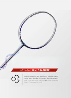 Apacs Nano Fusion Speed 722 Ultra Light 77g Badminton Racket | Japanese Graphite Frame | 30LBS Tension | Medium Flex | Even Balance (285±5mm)  - Image 3