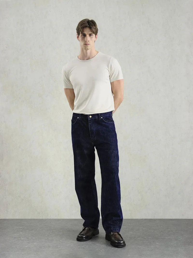 جيستو GIESTO Men's Cotton Knit Straight-Leg Pants