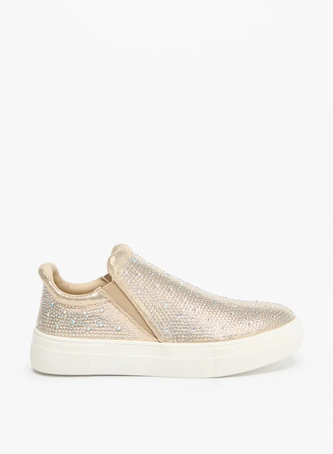 فلورا بيلا من شو إكسبرس Women's Embellished Slip-On Casual Shoes Sneakers Ramadan Collection