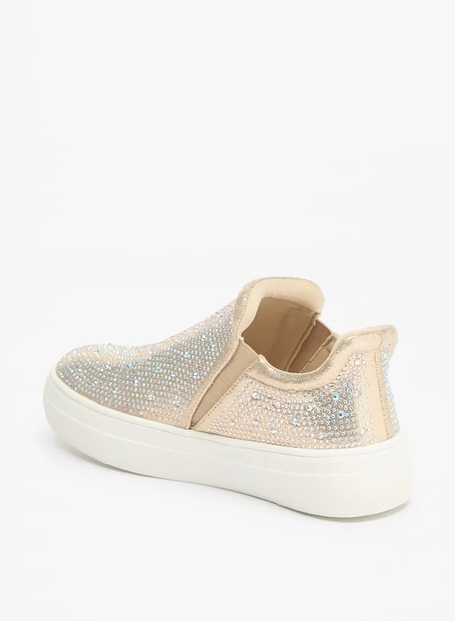 فلورا بيلا من شو إكسبرس Women's Embellished Slip-On Casual Shoes Sneakers Ramadan Collection