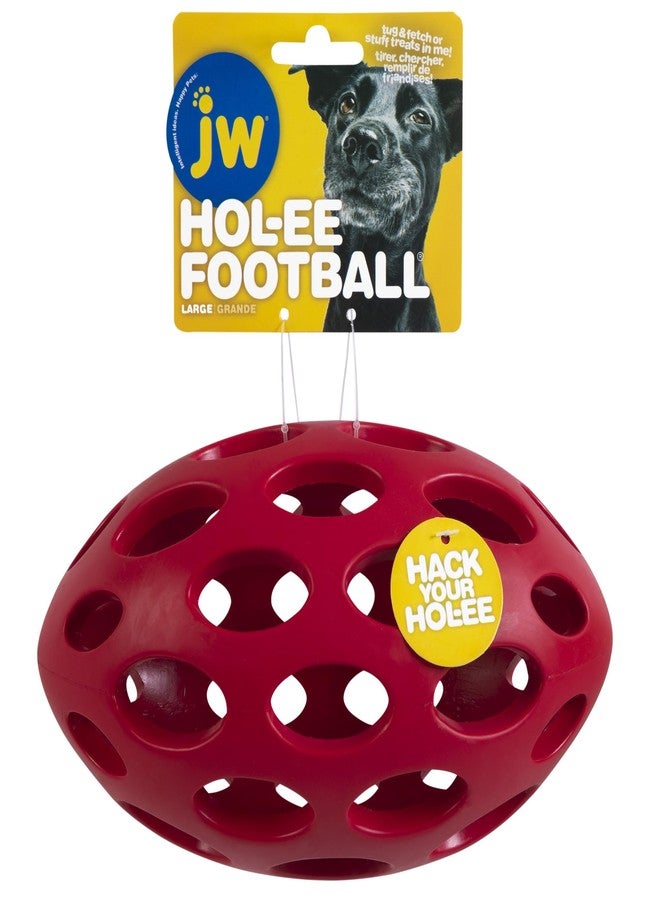 JW Pet HOL-ee Football Size 8 Rubber Dog Toy, Large - Image 2