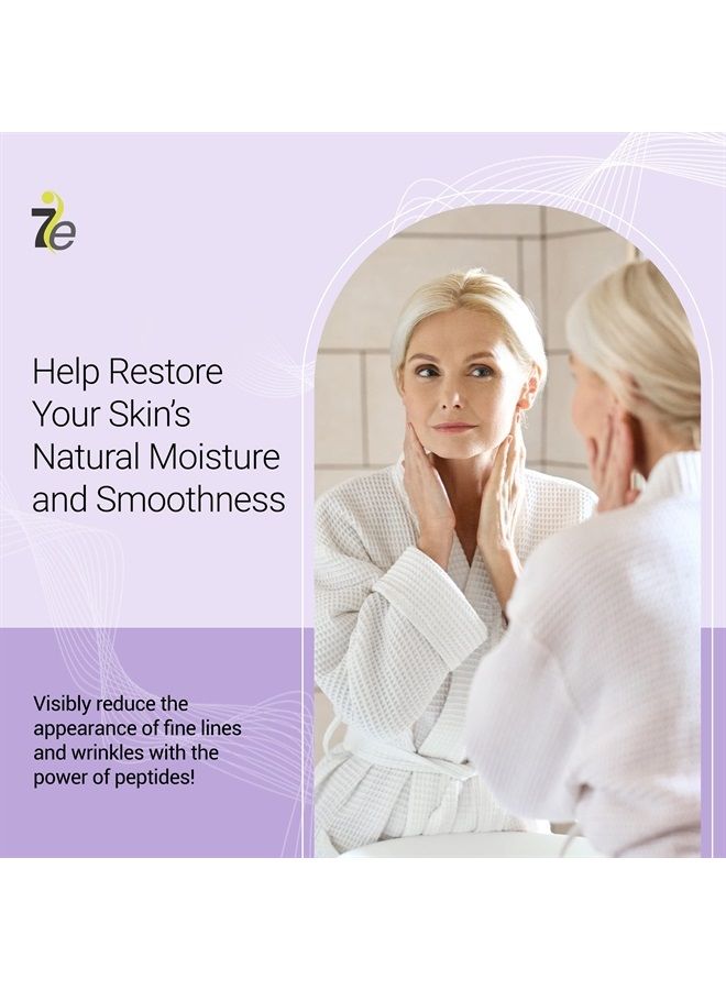 myolift سيروم الببتيد المضاد للشيخوخة 7E، 1 أونصة - سيروم ببتيد النحاس المضاد للتجاعيد مع حمض الهيالورونيك والببتيدات المتعددة - يدعم إنتاج الكولاجين والإيلاستين للحصول على بشرة ممتلئة، للتفتيح، والتماسك، والترطيب - Image 2