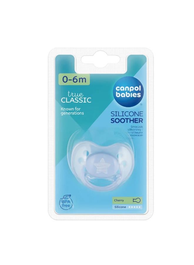 Canpol Babies Silicone Cherry Soother 0-6m – Blue - Image 1