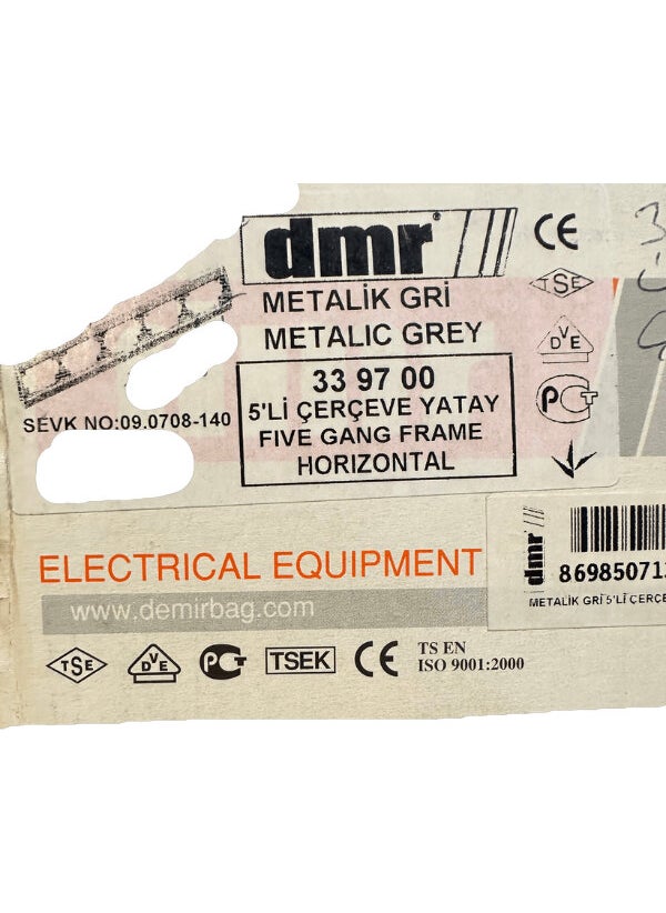 Demirbağ Five Frame Horizontal Metallic Gray 339700  - Image 2