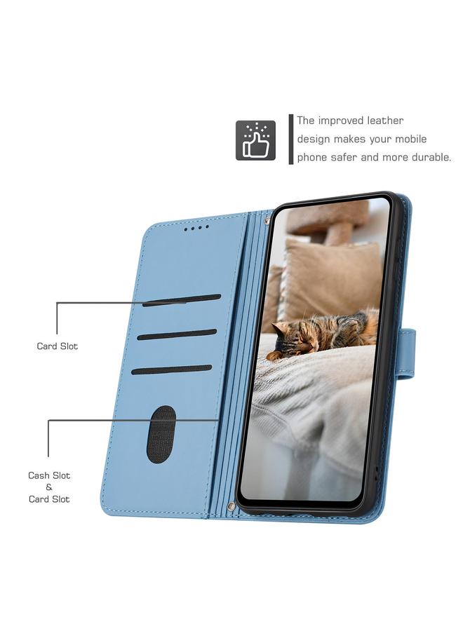 اس-توب جراب لهاتف Samsung Galaxy A04e / F04 / M04 جراب جلدي منقوش عليه صورة قطة صغيرة مع حبل - Image 5