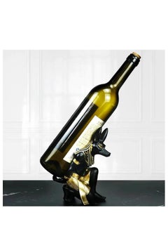 BLUE CORAL Blue Coral Resin Anubis Dog Wine Rack Figurines Bastet Bottle Holder Gamepad Mobile Phone Controller Holder Cat Statue Restaurant Cabinet Tabletop Decor Item  - Image 2