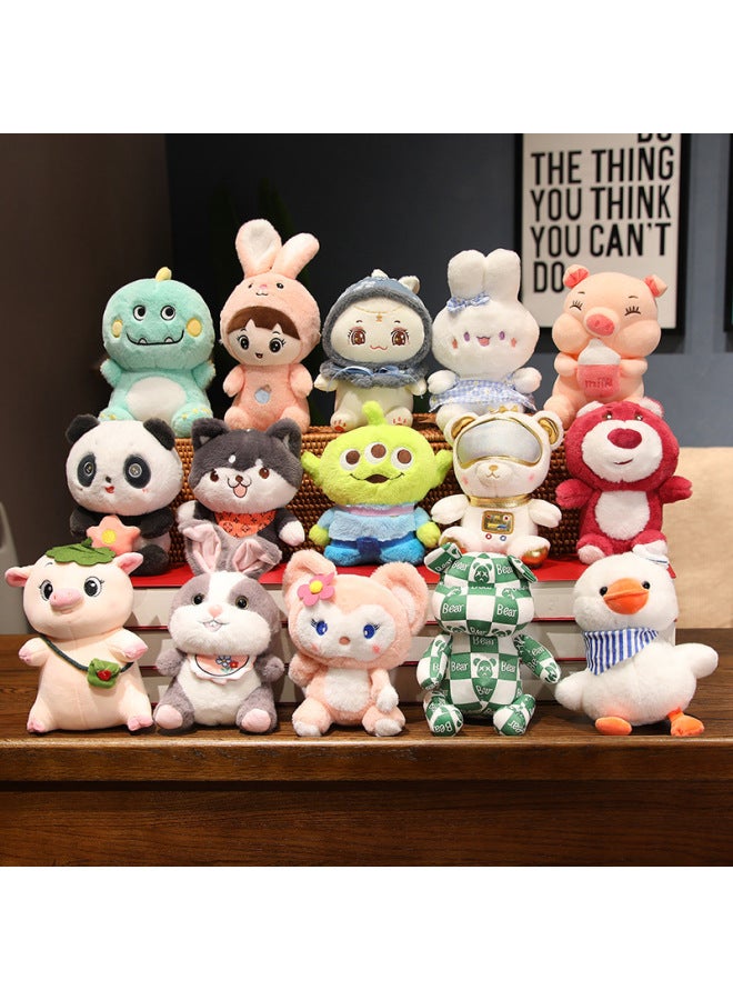Plush Toy Grab Machine Doll 8 Inch Stall Small Toy Large Doll Wedding Throw Doll-Specifications:Scarf Monkey-Color:8 Inch - Image 5