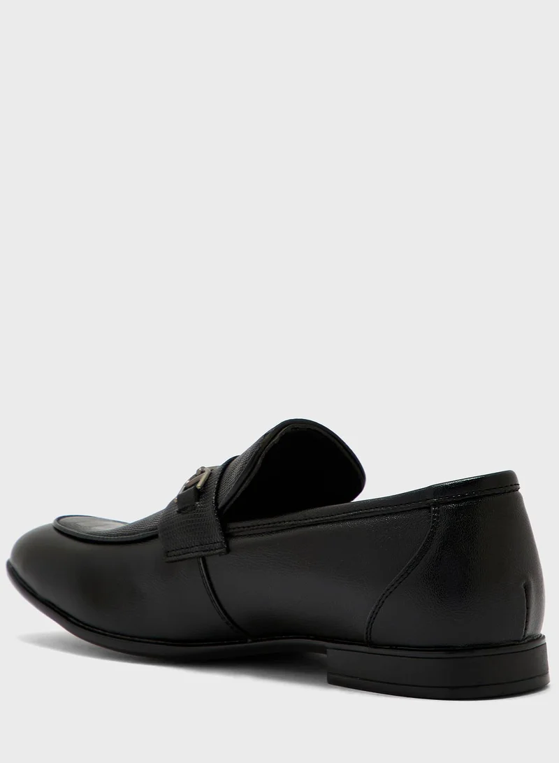 Robert Wood Reptile Print Formal Slip Ons