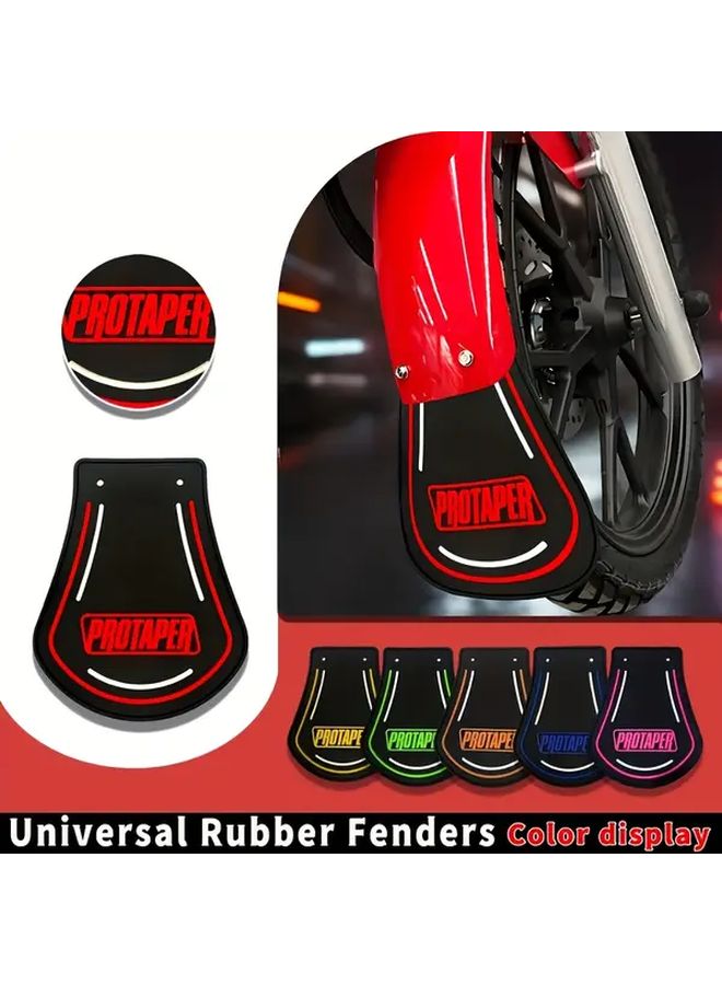 Universal Motorcycle Yellow Rubber Fenders Decorative Electric Scooter Accessories - Image 3