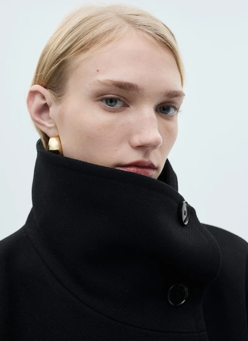 مانجو Double-Breasted Wool Coat