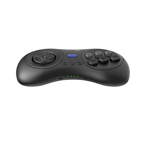 8Bitdo M30 Wireless Bluetooth Controller Retro Gamepad for Switch, PC Windows, MacOS, Android, Raspberry Pi with Sega Genesis & Sega Mega Drive Style (Black) - Image 2