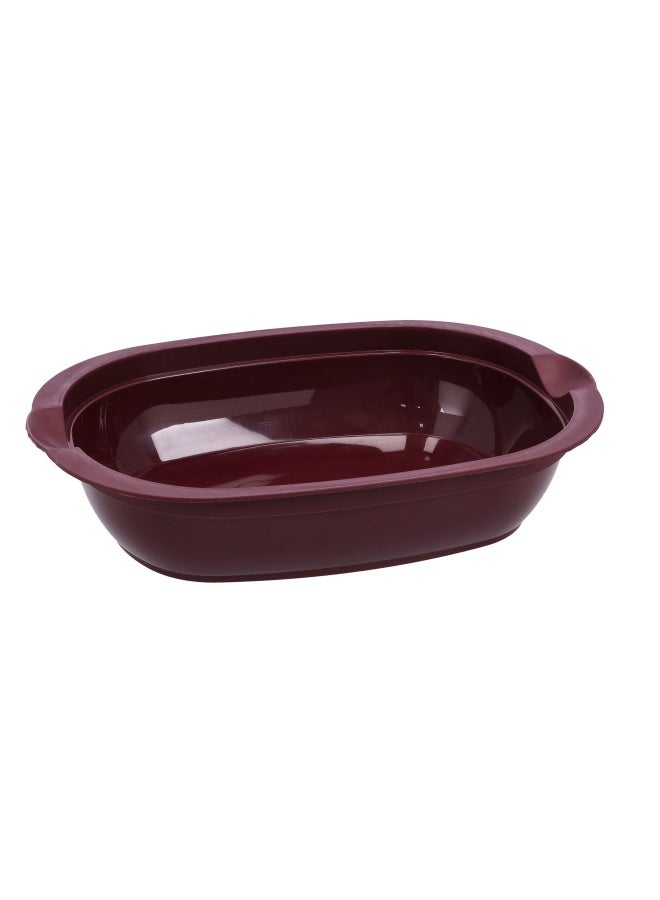 DELCASA Oval Casserole With Lid Polymer Plastic Container DC2546 - Image 1