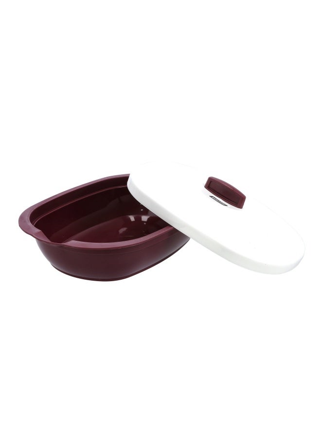 DELCASA Oval Casserole With Lid Polymer Plastic Container DC2546 - Image 2