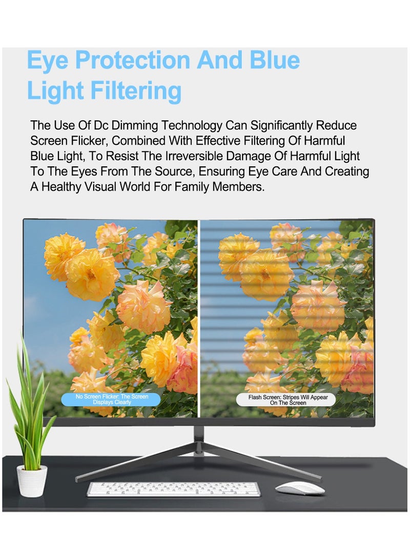 فلاشهوك شاشة ألعاب منحنية مقاس 27 بوصة بدقة 1080 بكسل حتى 165 هرتز و144 هرتز، ومنفذ DisplayPort HDMI ومكبرات صوت مدمجة، وشاشة تثبيت على الحائط VESA باللون الأسود - Image 5