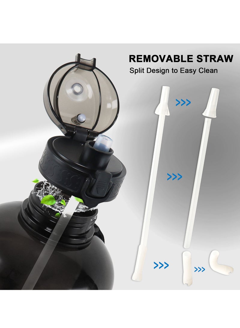 جيمفول زجاجات مياه سعة 3 لترات خالية من مادة BPA - مثالية للجيم، إبريق ماء كبير قابل لإعادة الاستخدام، زجاجة رياضية مع علامات قياس دقيقة - Image 2