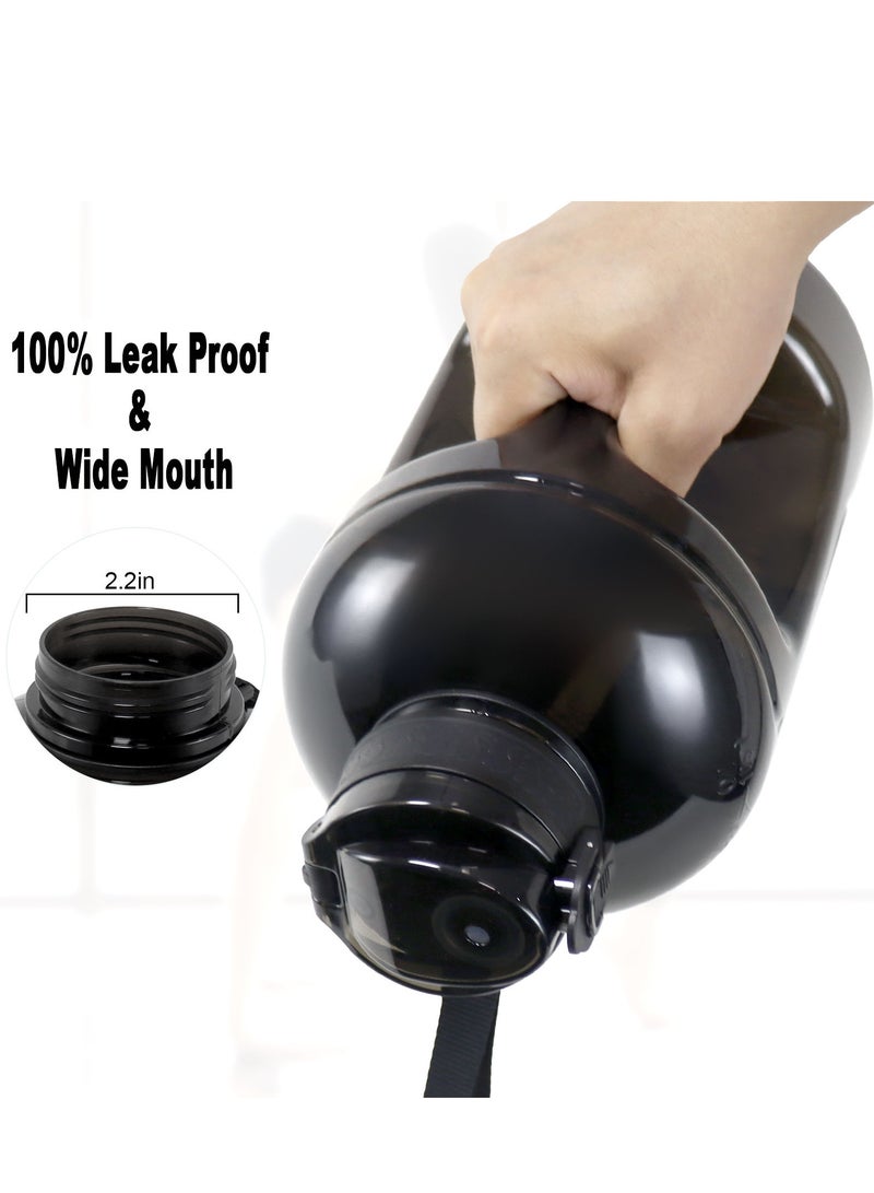 جيمفول زجاجات مياه سعة 3 لترات خالية من مادة BPA - مثالية للجيم، إبريق ماء كبير قابل لإعادة الاستخدام، زجاجة رياضية مع علامات قياس دقيقة - Image 5