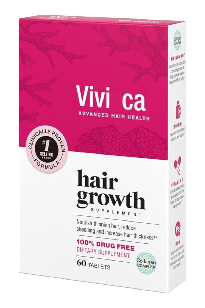 Vivica Viviscal Man Hair Health Supplements, 60 Tablets - Image 1