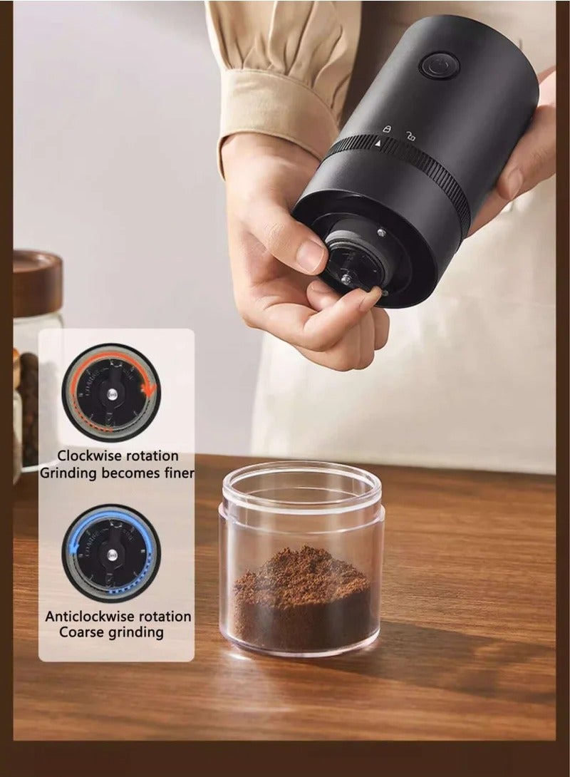 Coffee Grinder, Electric Conical Burr Coffee Mill, Capacity 25g Coffee Grinder with Adjustable Grind Setting, Portable, For Office, Home, Travel And Camping  - Image 3