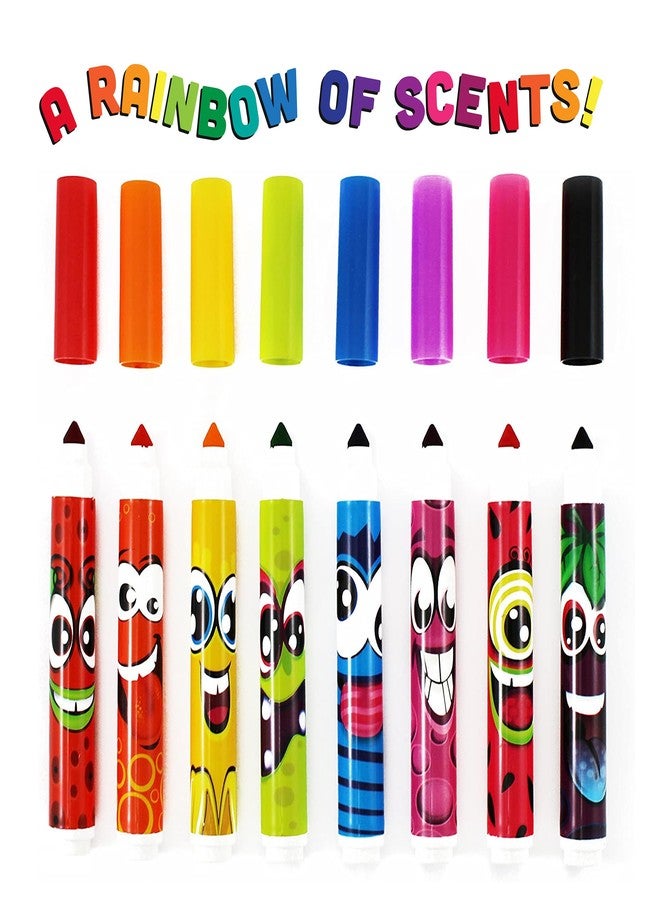 Scentos Classic Scented Markers for Kids Ages 4-8 - Colored Markers for School & Coloring Books (8-Pack) - Image 3