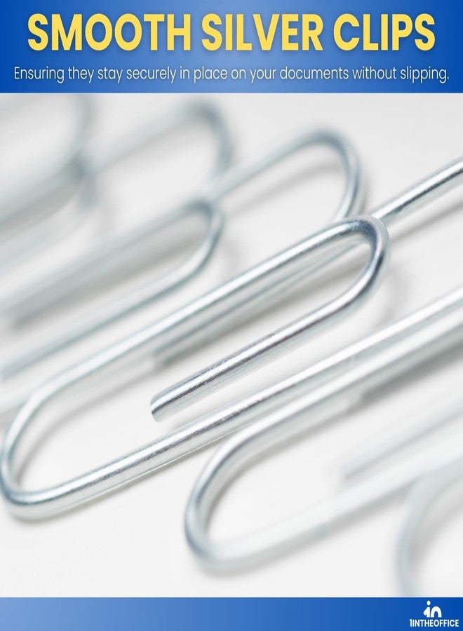 1InTheOffice Paper Clip Dispenser, Magnetic-Top, #1 Standard Size, Desktop Dispenser Smooth Finish, Silver, 100/Box 12 Pack - Image 4
