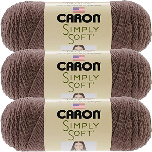 Caron Simply Soft Yarn Solids (3-Pack) Taupe H97003-9783 - Image 3