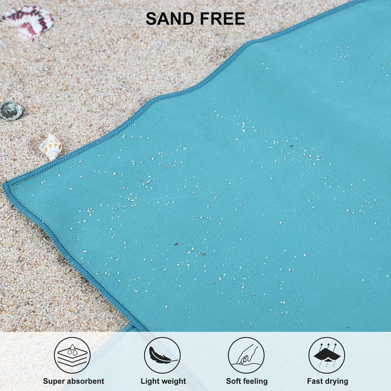 Rainleaf Microfiber Towel Perfect Travel & Gym & Camping Towel. Quick Dry - Super Absorbent - Ultra Compact - Lightweight. Suitable for Trip, Beach, Shower, Backpacking, Pool - Image 5