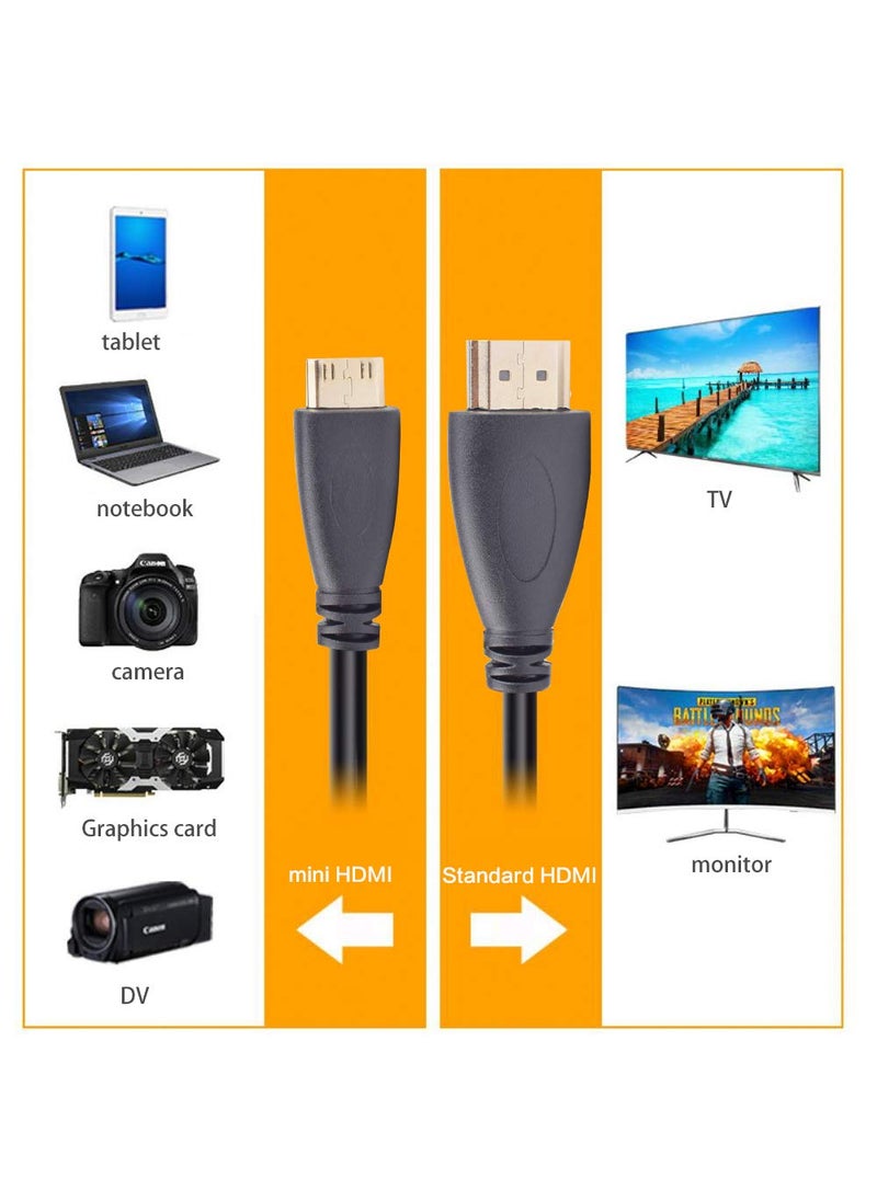 Alitutumao Alitutumao Camera to TV Monitor HDMI Cable Cord Canon Camera Mini HDMI to HDMI Cable Compatible with Canon PowerShot ELPH EOS Rebel DSLR SL1 SL2 T1i T2i T3 T3i T4i T5 T5i T6 T6i T6S T7 T7i and More  - Image 3