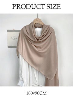 DUNISO Hijab for Women Muslim Cotton Hijab Fashion Hijab Scarf, Elegant Modest Muslim Islamic Ramadan Soft Lightweight Jersey Hijab Long Scarf  - Image 2