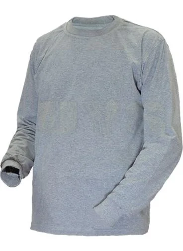 Yafta Round Neck Crew Neck Men's Gray Long Sleeve Sweatshirt Business T-Shirt