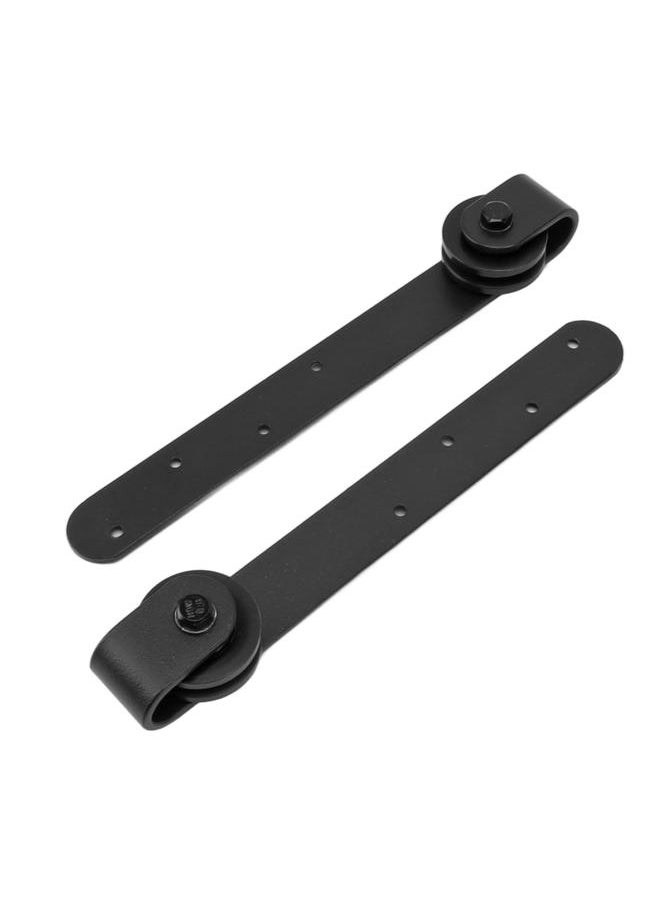 Thoraya Barn Door Hardware Kit Sliding Barn Wooden Door Hardware Mini Barn Door Track for Single Double Bypass Door  - Image 3