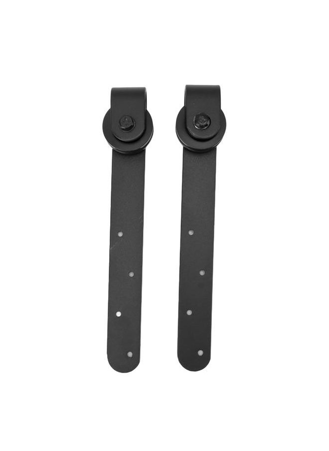Thoraya Barn Door Hardware Kit Sliding Barn Wooden Door Hardware Mini Barn Door Track for Single Double Bypass Door  - Image 2