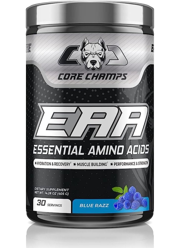 Core Champs EAA Essential Amino Acids, 405 grams, Blue Razz flavor - 30 Servings - Image 1
