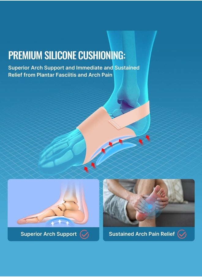 joyzzz - Arch Support for Women Plantar Fasciitis Relief 2024 Upgraded Non-Slip Foot Arch Support Inserts for Arch Pain Relief - Adjustable Compression Arch Support Brace for Flat Feet & High Arch - Image 1