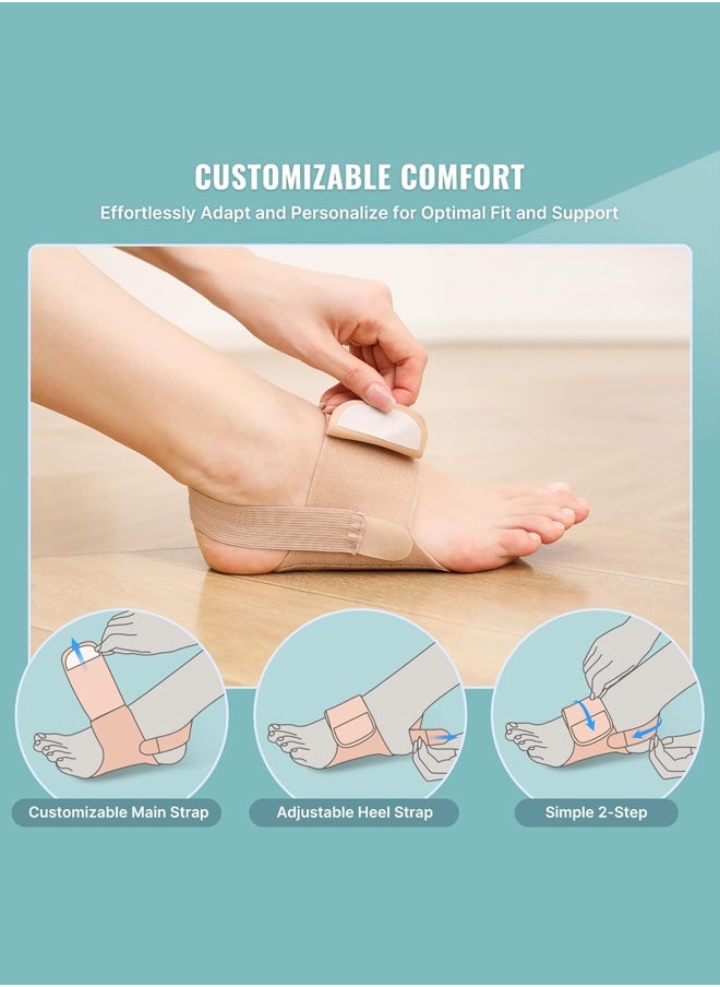 joyzzz - Arch Support for Women Plantar Fasciitis Relief 2024 Upgraded Non-Slip Foot Arch Support Inserts for Arch Pain Relief - Adjustable Compression Arch Support Brace for Flat Feet & High Arch - Image 1