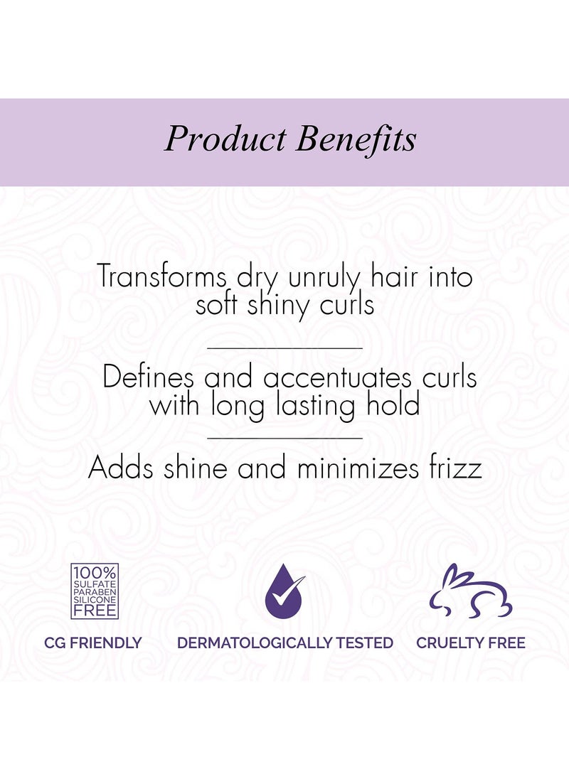 Curl Up Curl Defining Cream All In One Leave In Conditioner Moisturizes Enhances Natural Curl Definition and Provides Medium Hold to Dry Frizzy Wavy and Curly Hair 150g  - Image 3