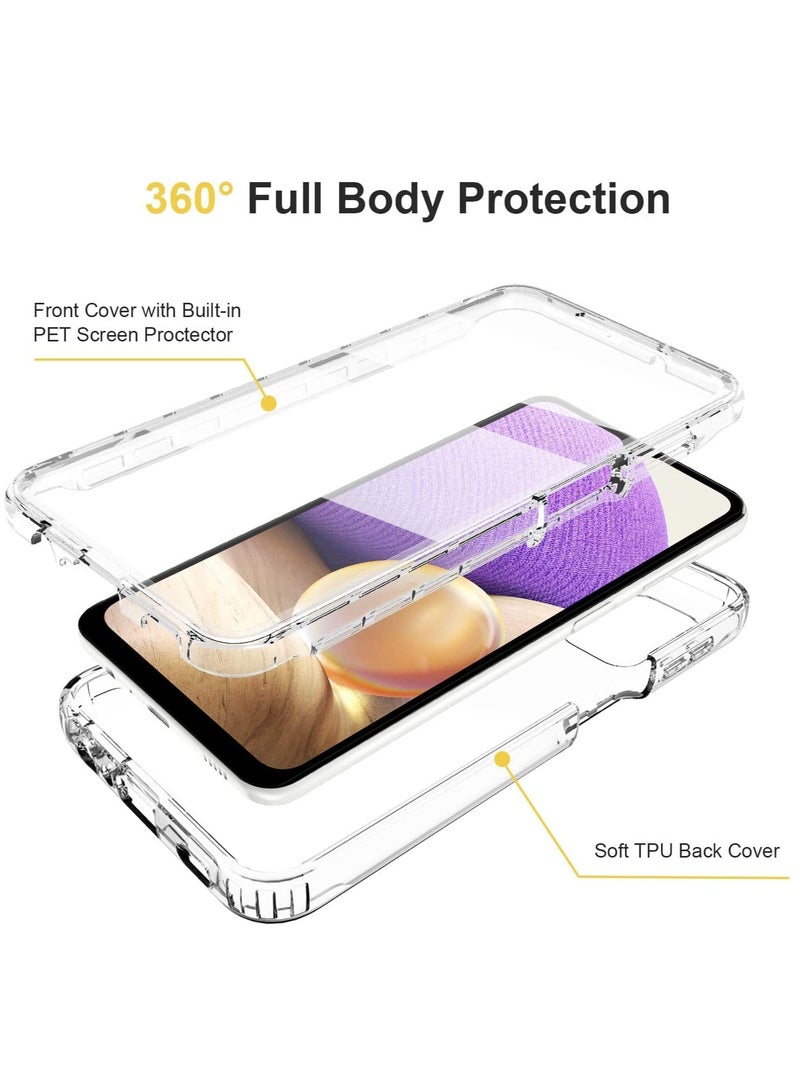 SYOSI Case for Samsung A32 5g Phone Case  Clear Transparent Reinforced Corners TPU ShockAbsorption Flexible Cell Phone Cover for Samsung Galaxy A32 5g 64" Samsung A32 5g Clear - Image 5