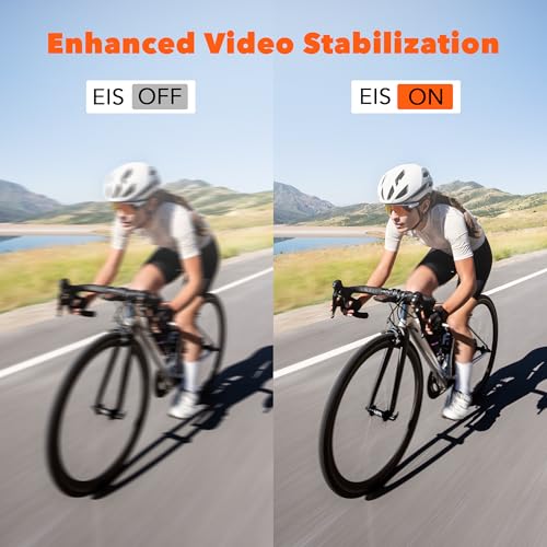 FitSpark MyFitSpark Eagle i15 Pro Max Real 4K30FPS Dual Screens WiFi Action Camera Advanced Chipset Sony Sensor EIS 2.0 Stabilization Wide-Angle Supports External MIC Bike Helmet Camera for Moto Vlogging (O) - Image 3